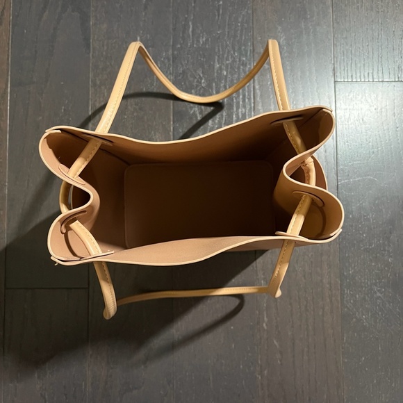 Oak and Fort tan brown bucket leather tote bag shoulder bag - Picture 7 of 11